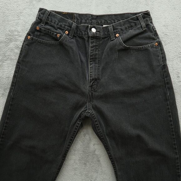 Levi's VTG Jeans Mens Fits 34x30 (Size-36) Gray 505 Regular Straight 100% Cotton - Picture 10 of 15